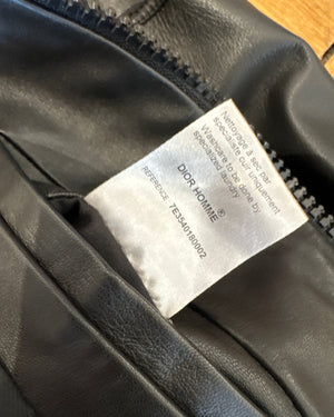 Dior Homme SS07 by Hedi Slimane Black Leather Jacket