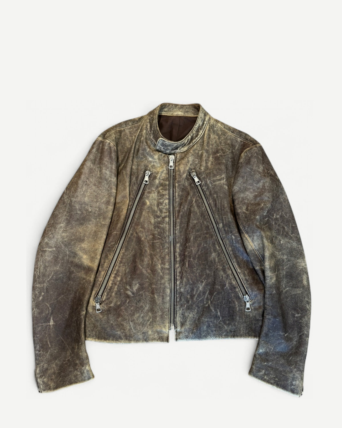 Maison Martin Margiela SS02 Distressed Leather Jacket
