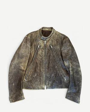 Maison Martin Margiela SS02 Distressed Leather Jacket