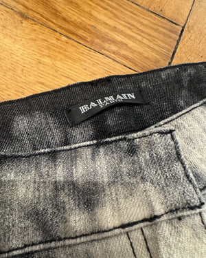 SS09 by Christophe Decarnin Distressed Embellished Dyed Denim