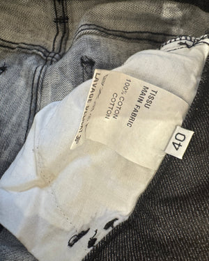 SS09 by Christophe Decarnin Distressed Embellished Dyed Denim