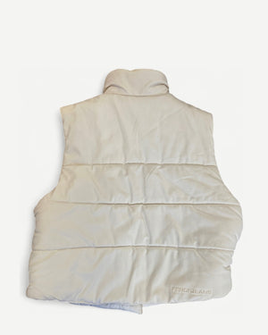 90s by Karl Lagerfeld Cream Velcro Utility Vest