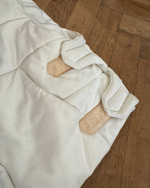 90s by Karl Lagerfeld Cream Velcro Utility Vest