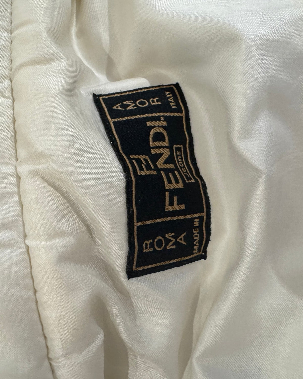 90s by Karl Lagerfeld Cream Velcro Utility Vest