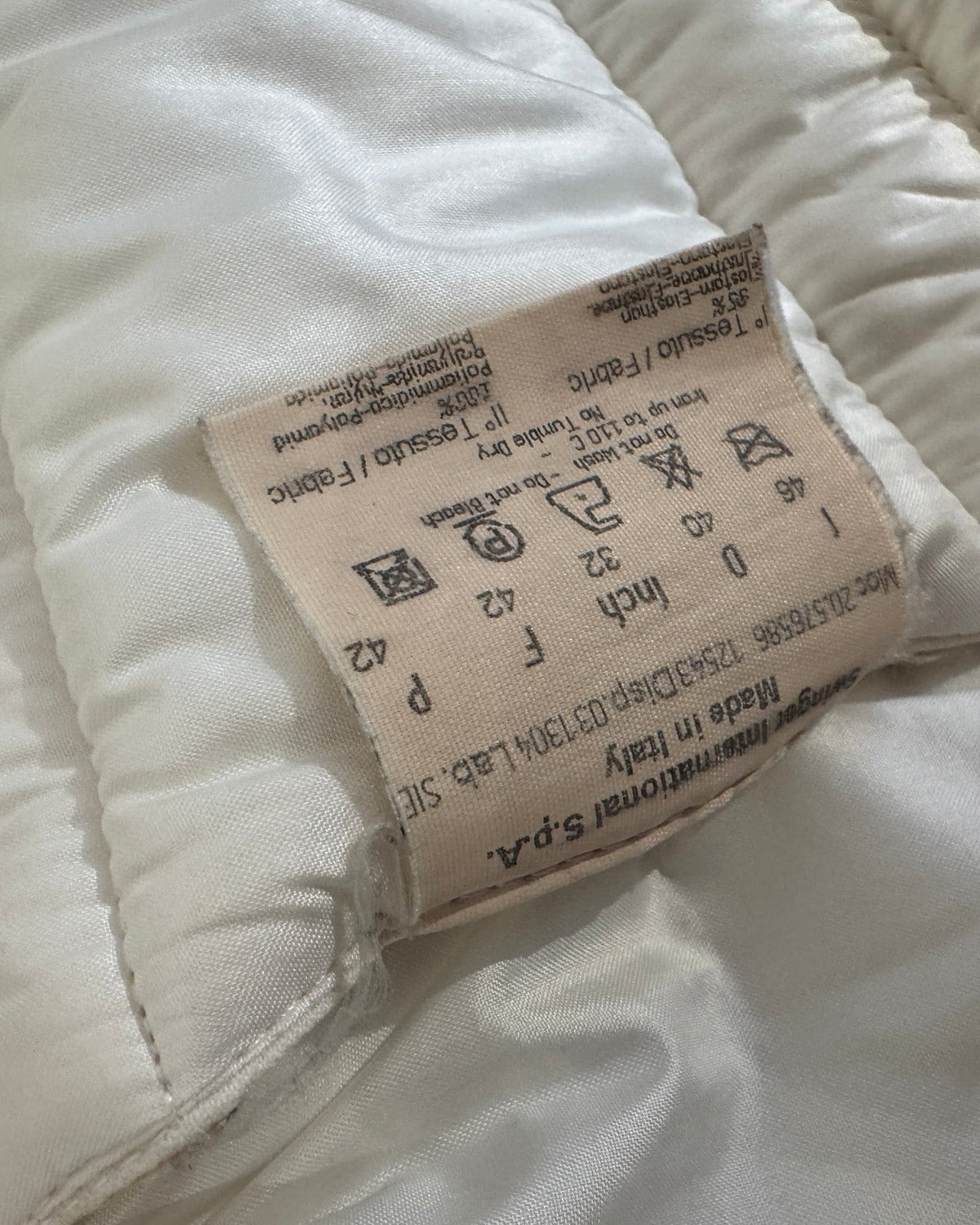 90s by Karl Lagerfeld Cream Velcro Utility Vest