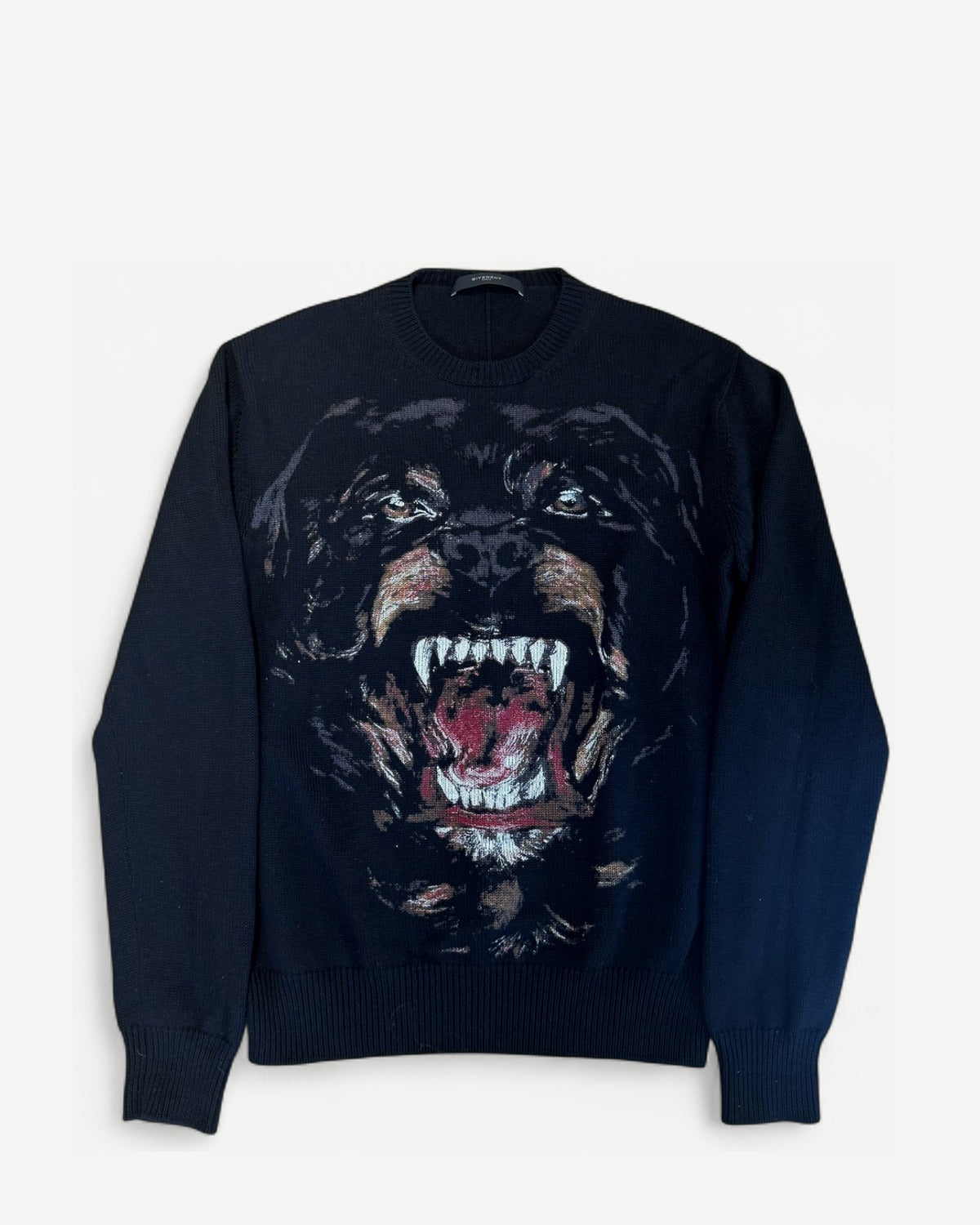 Givenchy AW11 by Riccardo Tisci Rottweiler Print Knit Sweater