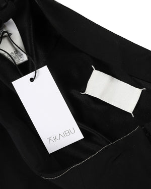 Maison Martin Margiela SS06 Chain Trimmed Black Silk Skirt