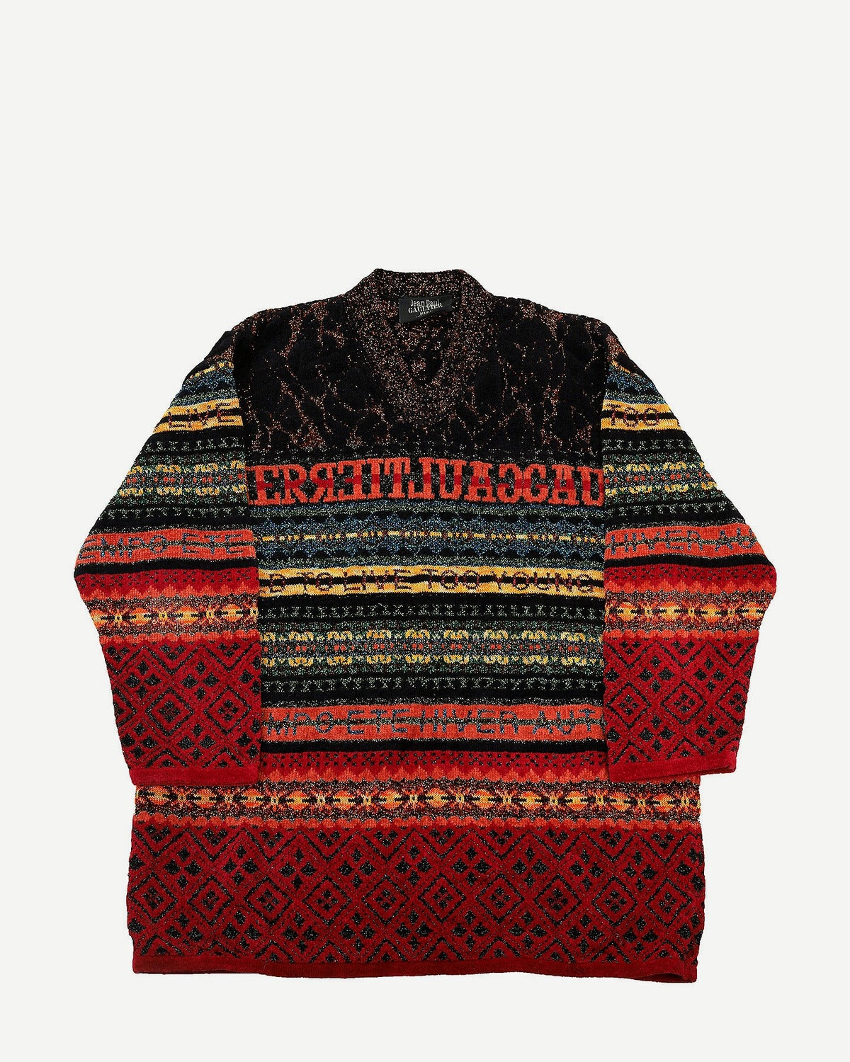 Jean Paul Gaultier FW95 "Too Wild To Live Too Young To Die" Knit