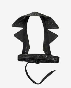 Maison Martin Margiela FW92 Artisanal Reconstructed Black Leather Harness