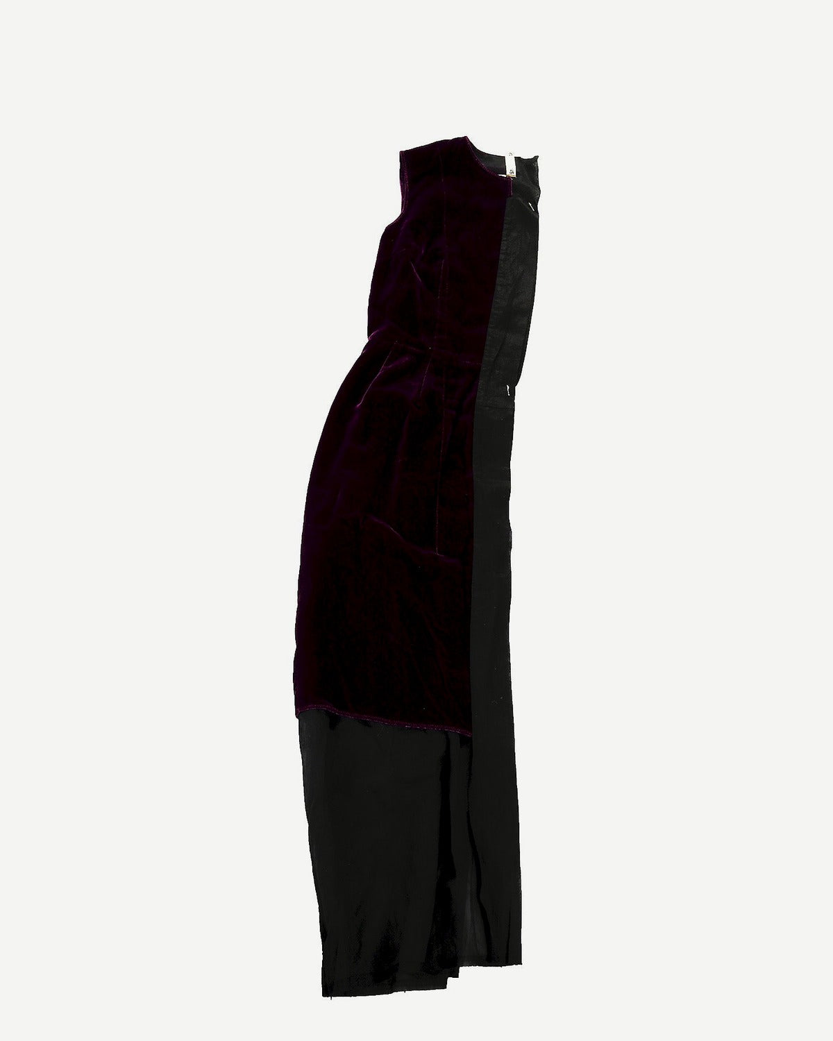 Comme Des Garcons SS99 Half Sheer Velvet Dress