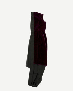 Comme Des Garcons SS99 Half Sheer Velvet Dress