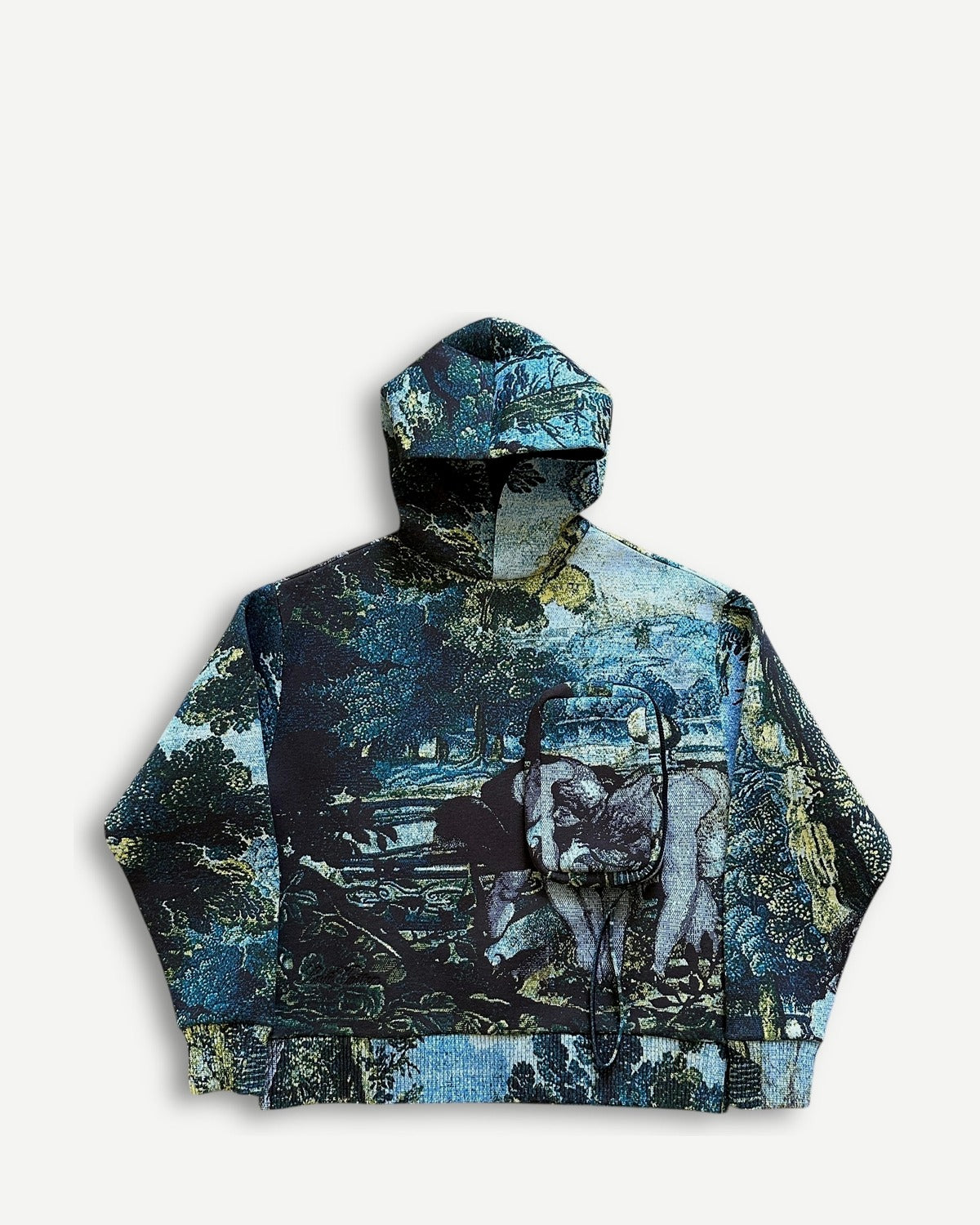 Louis Vuitton Pre SS20 Tapestry Cargo Hoodie Sample