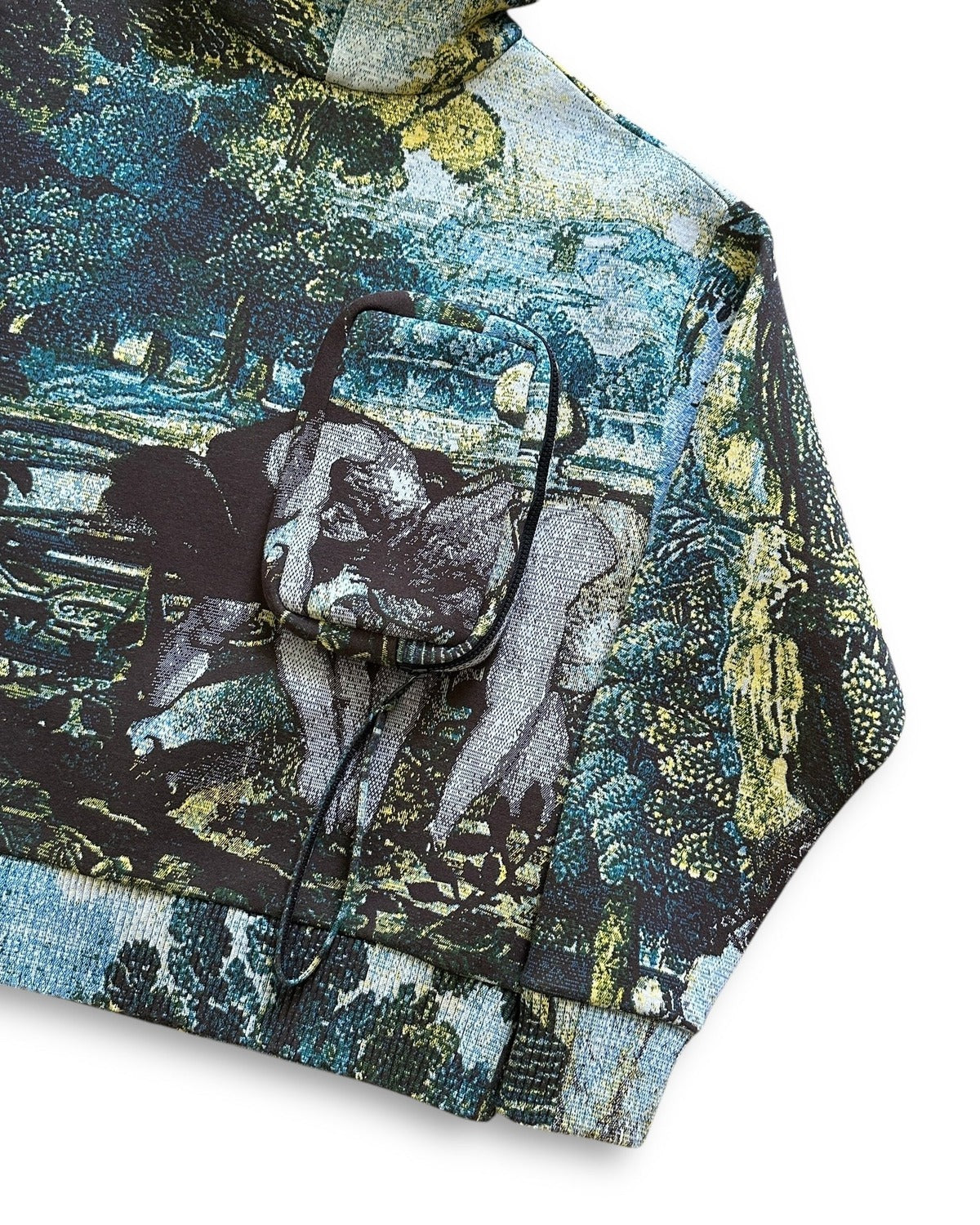 Louis Vuitton Pre SS20 Tapestry Cargo Hoodie Sample