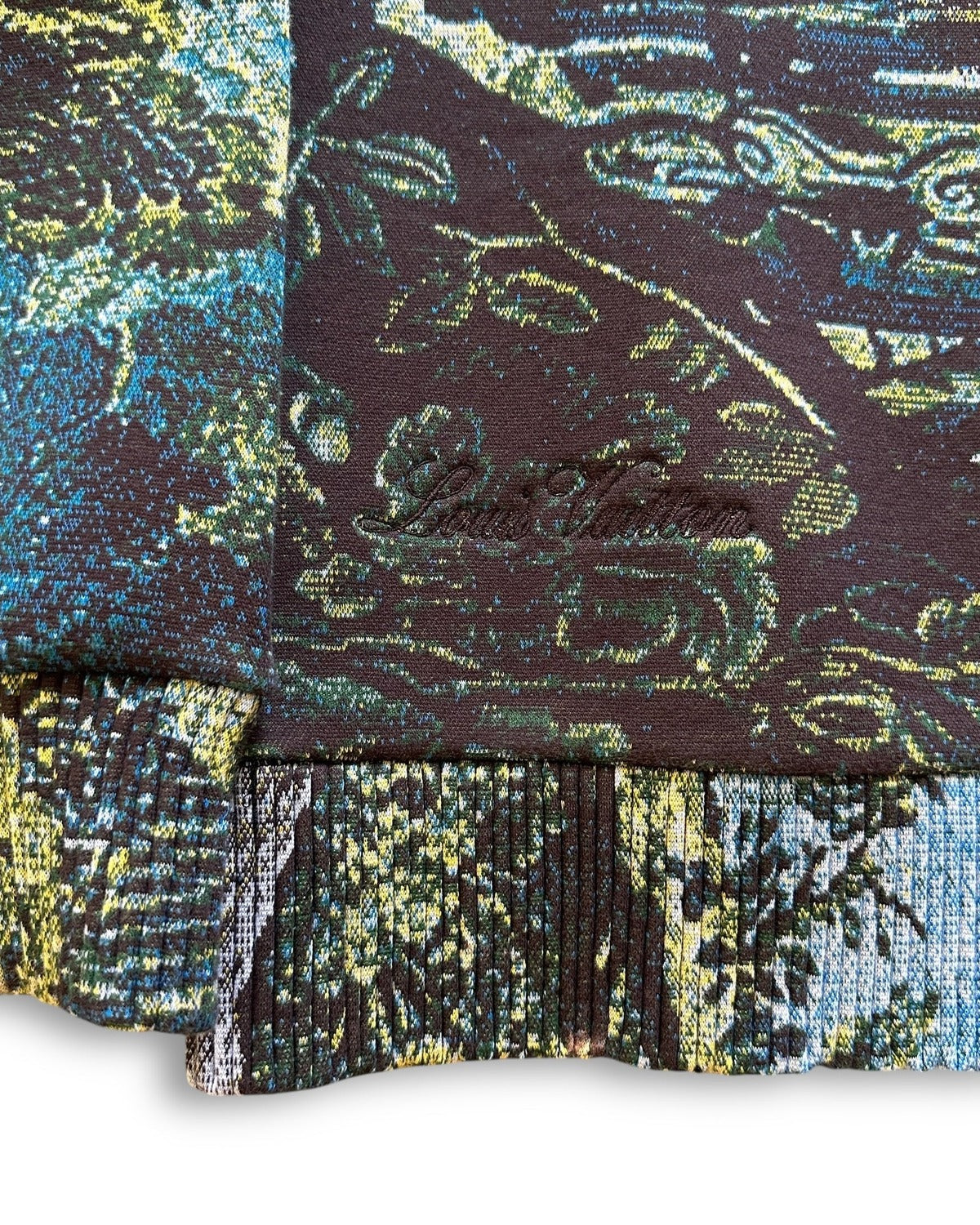 Louis Vuitton Pre SS20 Tapestry Cargo Hoodie Sample