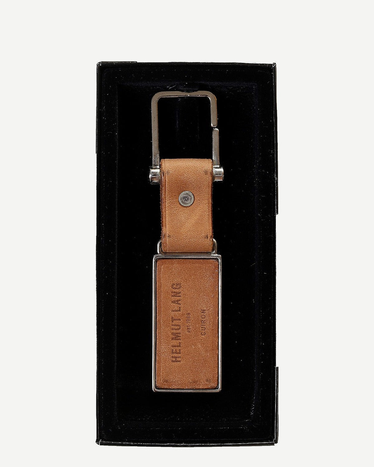 Helmut Lang 2000s Cuiron Leather Key Chain