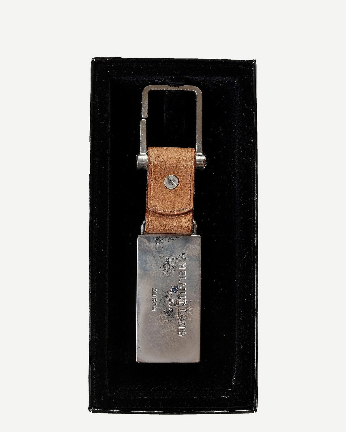 Helmut Lang 2000s Cuiron Leather Key Chain
