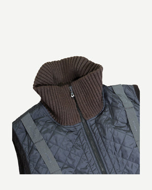 Dolce & Gabbana FW03 Quilted Parachute Strap High Collar Vest