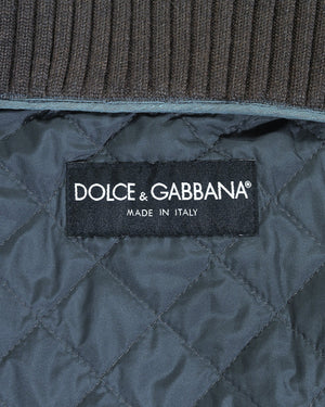 Dolce & Gabbana FW03 Quilted Parachute Strap High Collar Vest