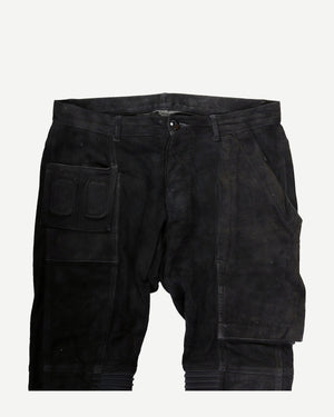 Rick Owens SS15 Black Suede Memphis Pants