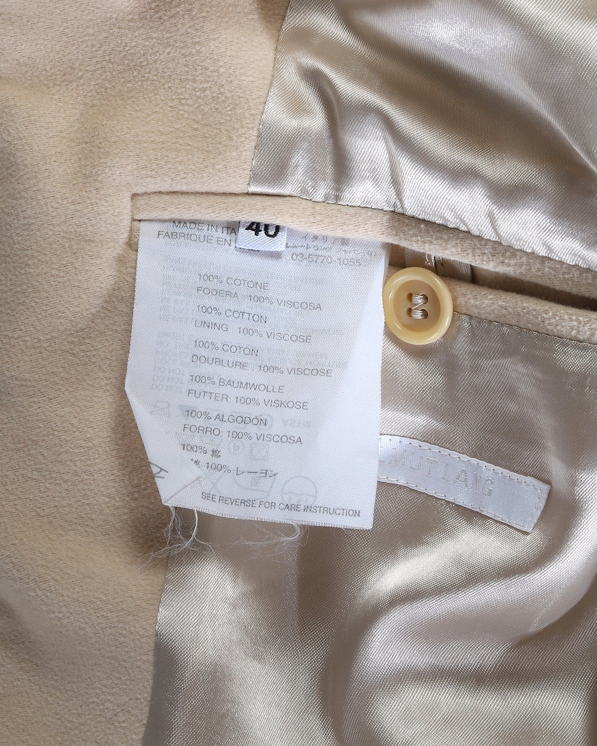 Helmut Lang 2000s Archival Moleskin Coat