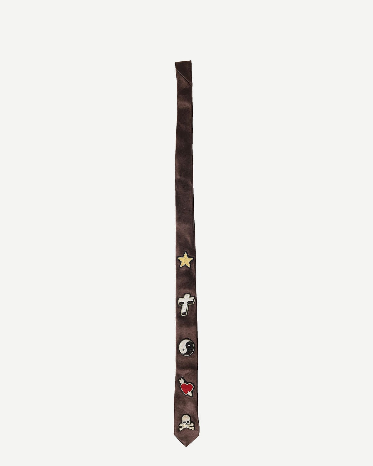 Mastermind Japan Embroidered Silk Tie