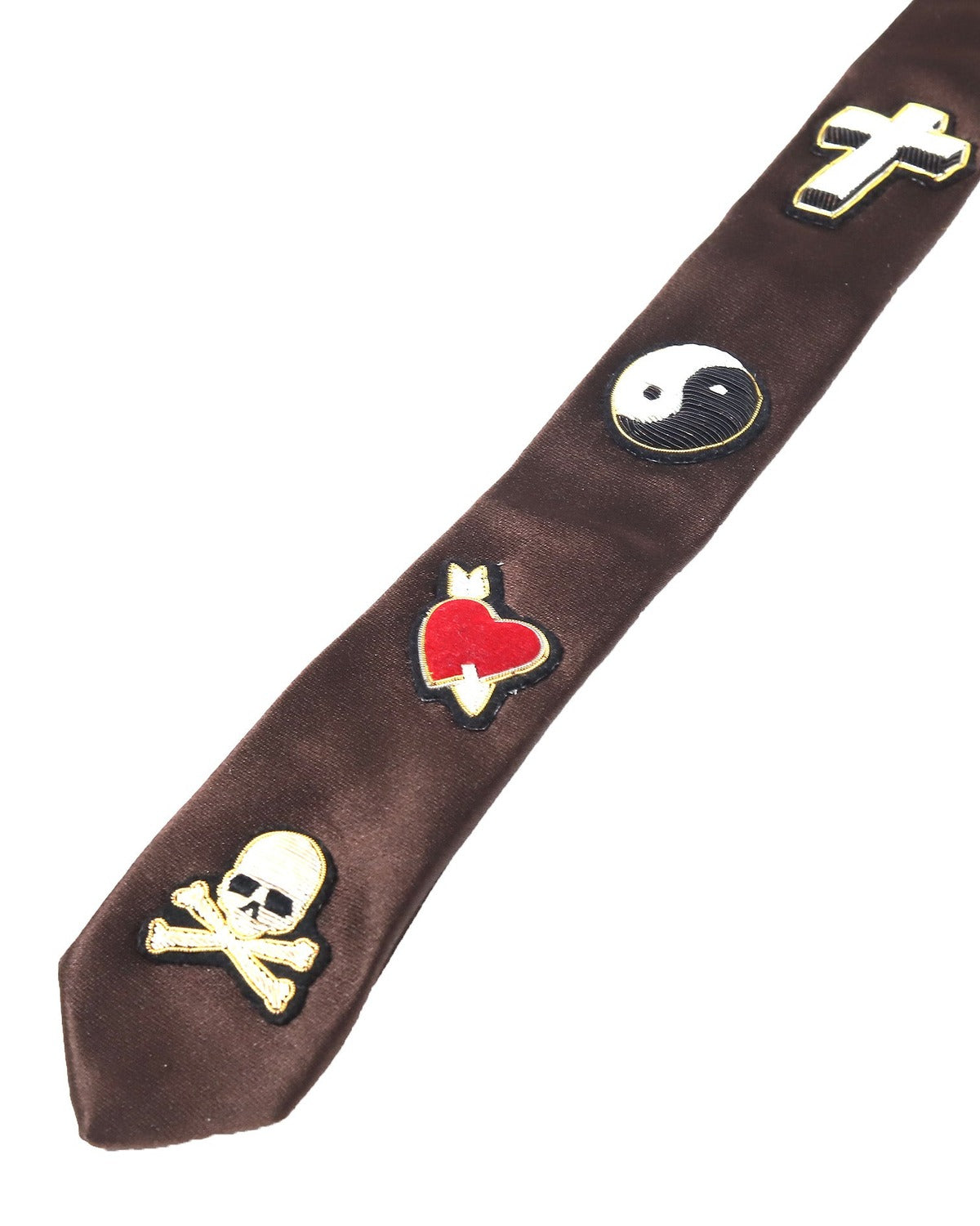 Mastermind Japan Embroidered Silk Tie