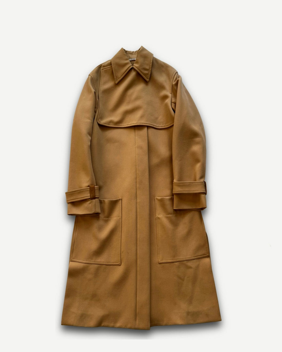 Celine by Phoebe Philo Oversized Suede Storm Flap Trench Coat