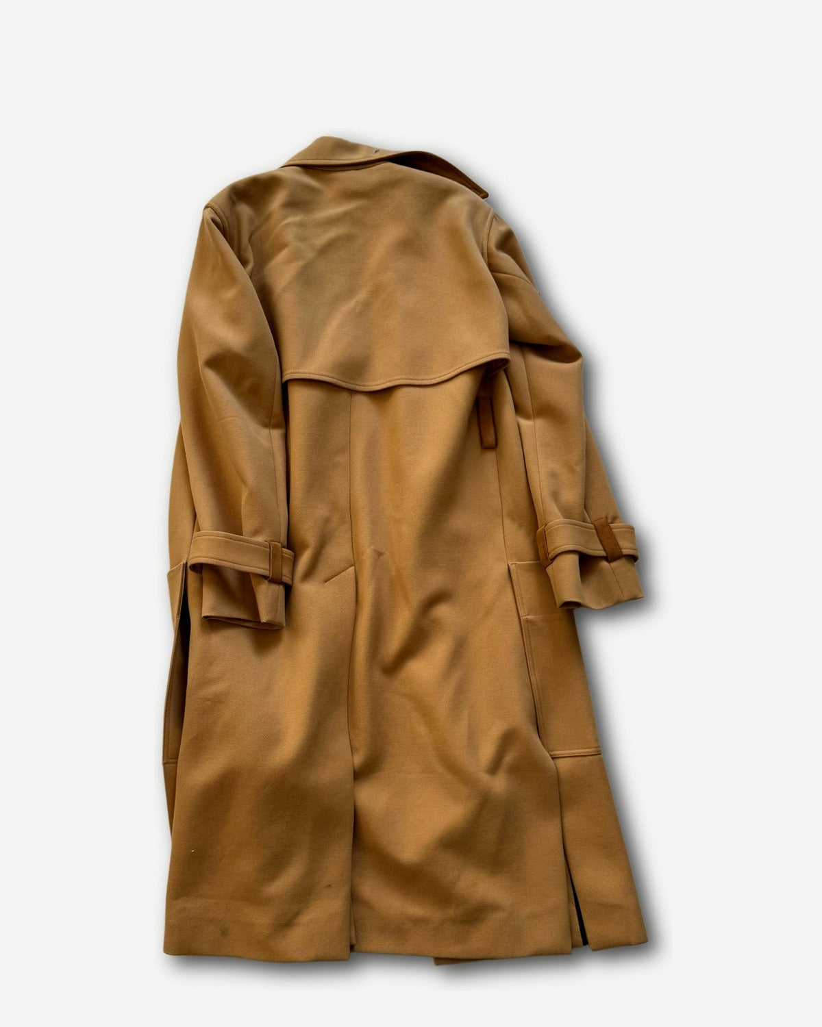 Celine by Phoebe Philo Oversized Suede Storm Flap Trench Coat