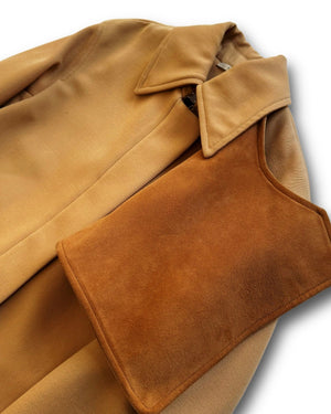 Celine by Phoebe Philo Oversized Suede Storm Flap Trench Coat