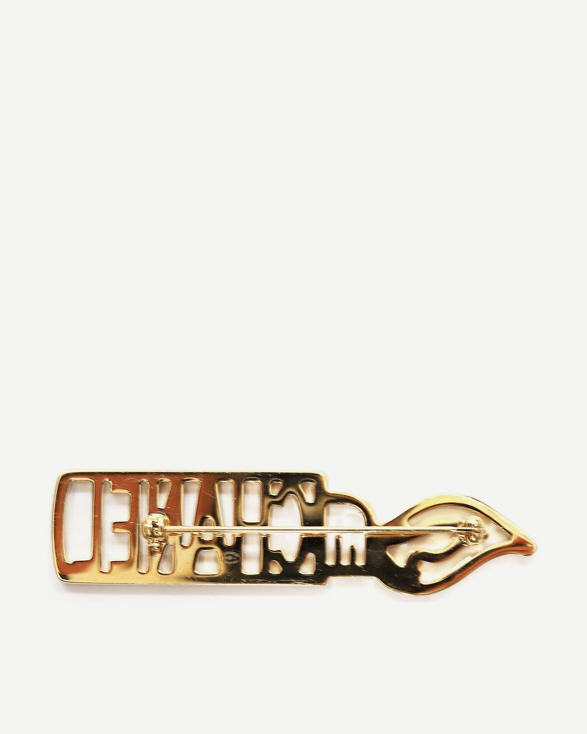 Chanel FW17 Black Strass Lighter Brooch