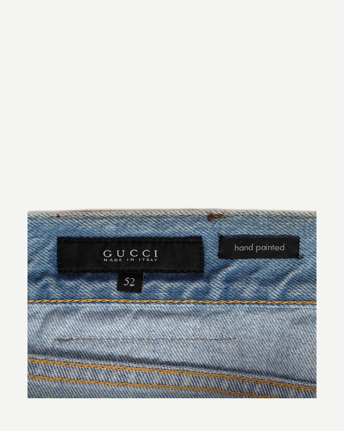 Gucci Bleach Wash Hand Painted 1953 Denim