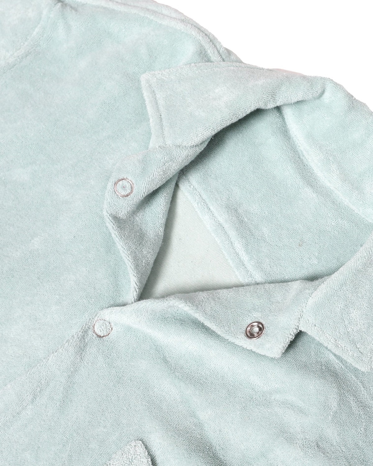 The Elder Statesman Turqouise Towelling Short Sleeve Shirt