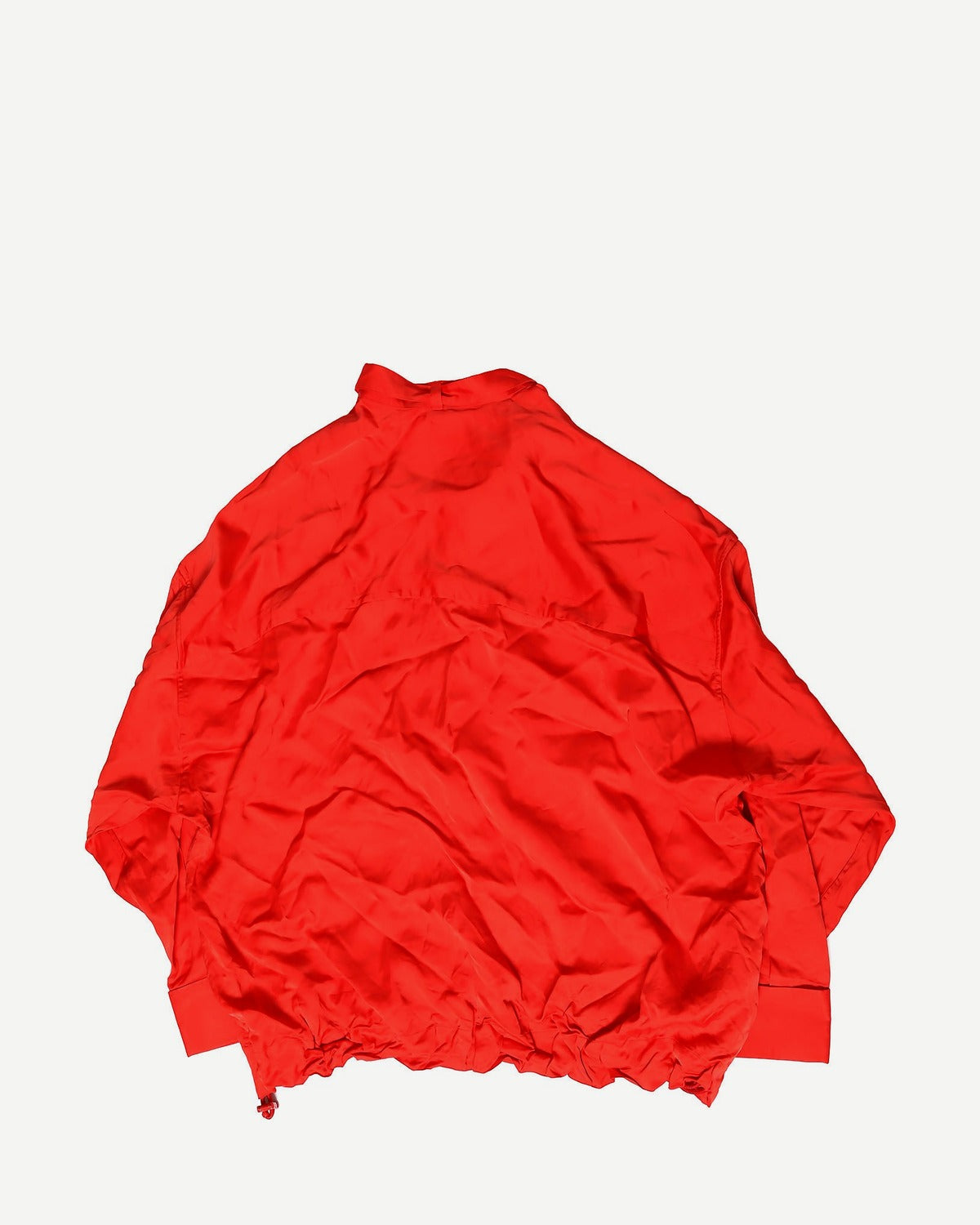 Louis Vuitton SS19 Red Viscose Drawstring Jacket
