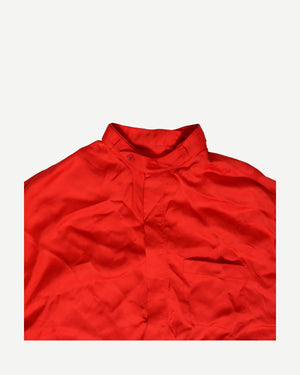 Louis Vuitton SS19 Red Viscose Drawstring Jacket