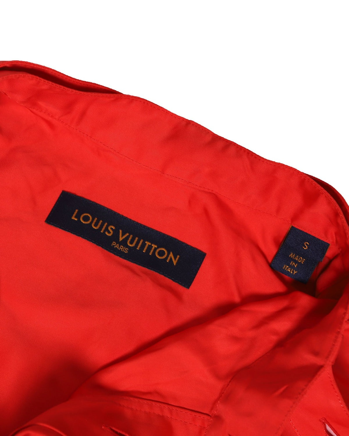 Louis Vuitton SS19 Red Viscose Drawstring Jacket