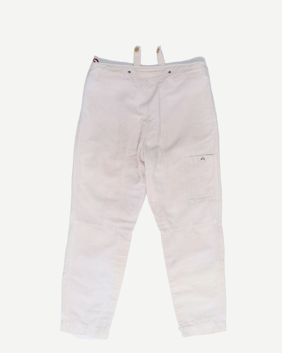 Prada Early 2000s Rose Cropped Biker Pants