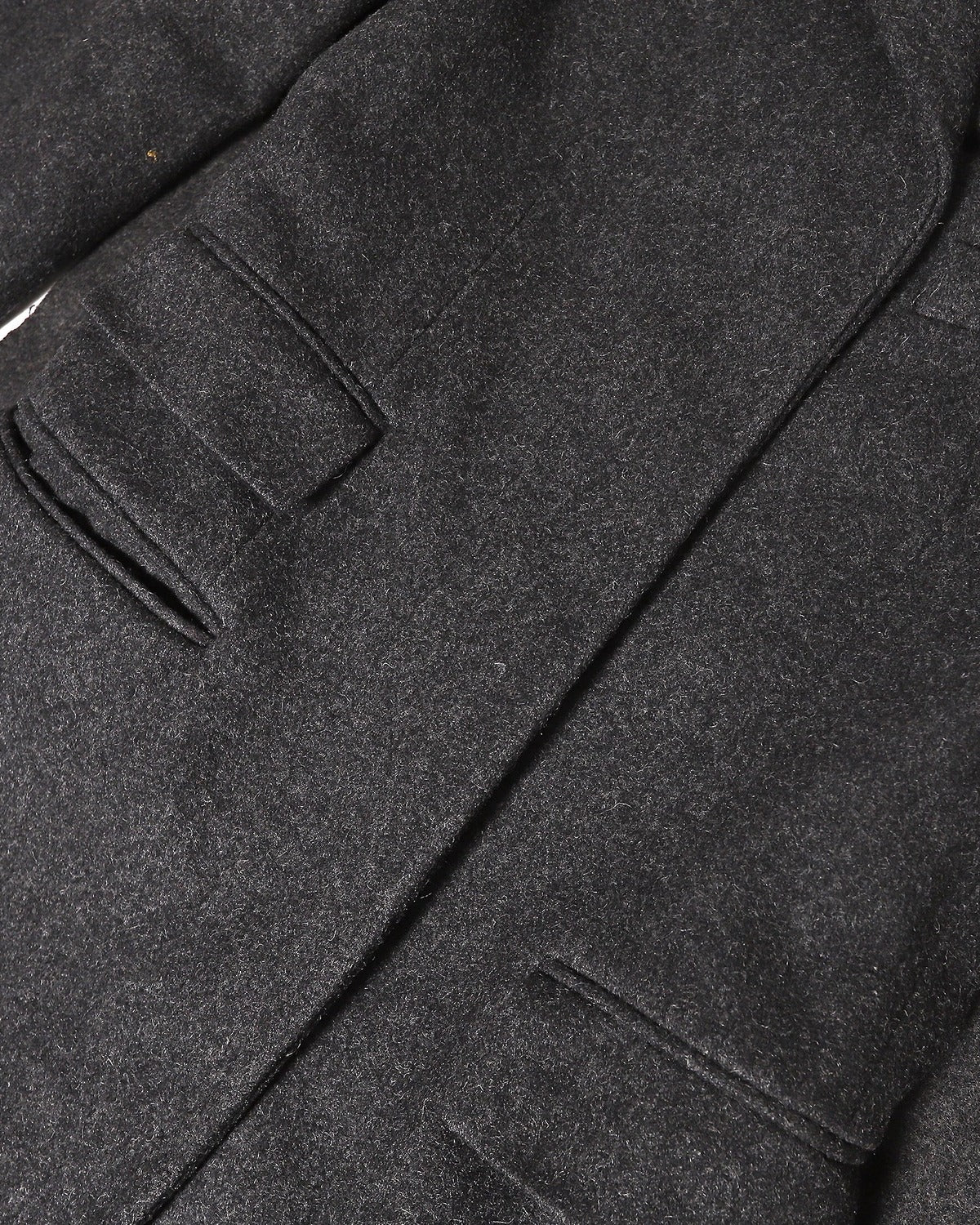 Maison Martin Margiela 90s Miss Deanna Grey Flap Wool Coat