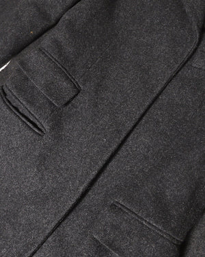 Maison Martin Margiela 90s Miss Deanna Grey Flap Wool Coat