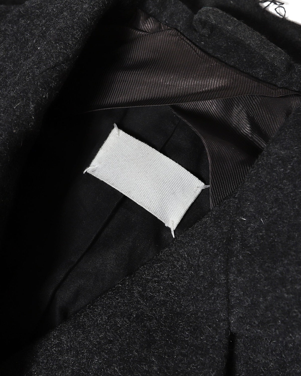 Maison Martin Margiela 90s Miss Deanna Grey Flap Wool Coat