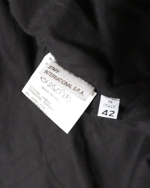 Maison Martin Margiela 90s Miss Deanna Grey Flap Wool Coat