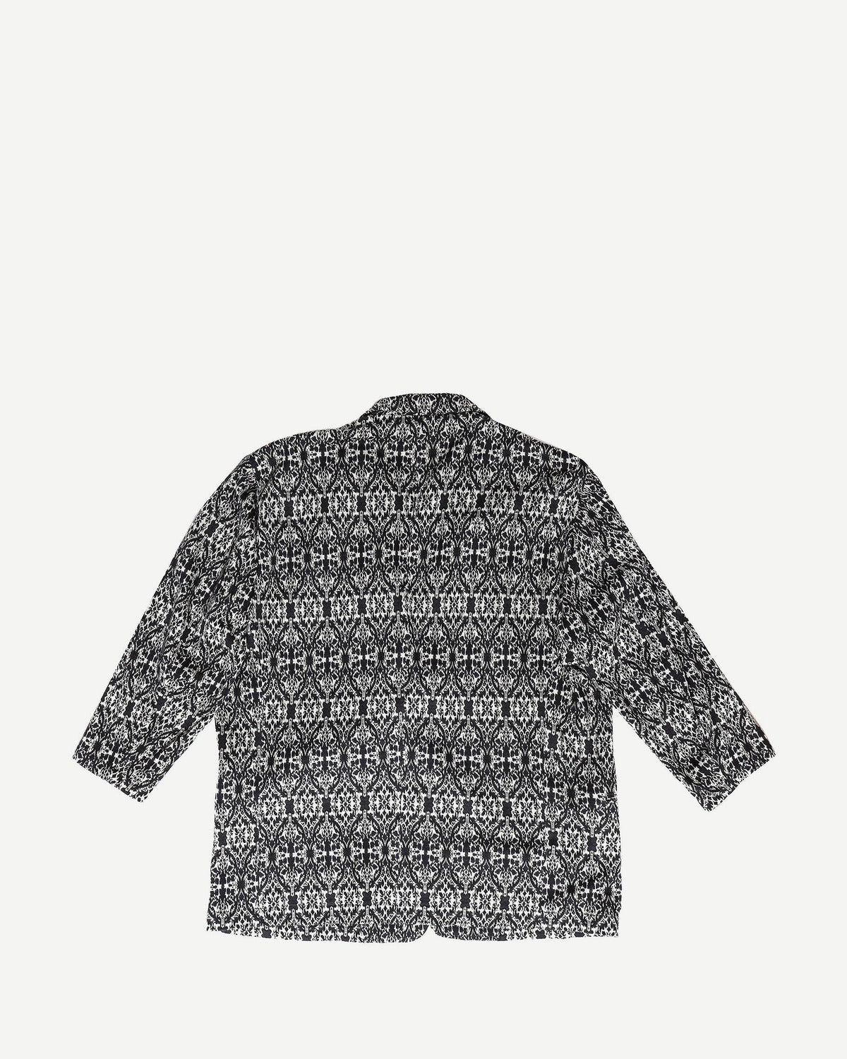 Yohji Yamamoto Black/Grey Patterned Coat