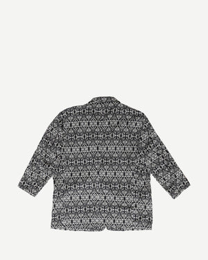 Yohji Yamamoto Black/Grey Patterned Coat
