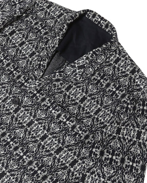 Yohji Yamamoto Black/Grey Patterned Coat
