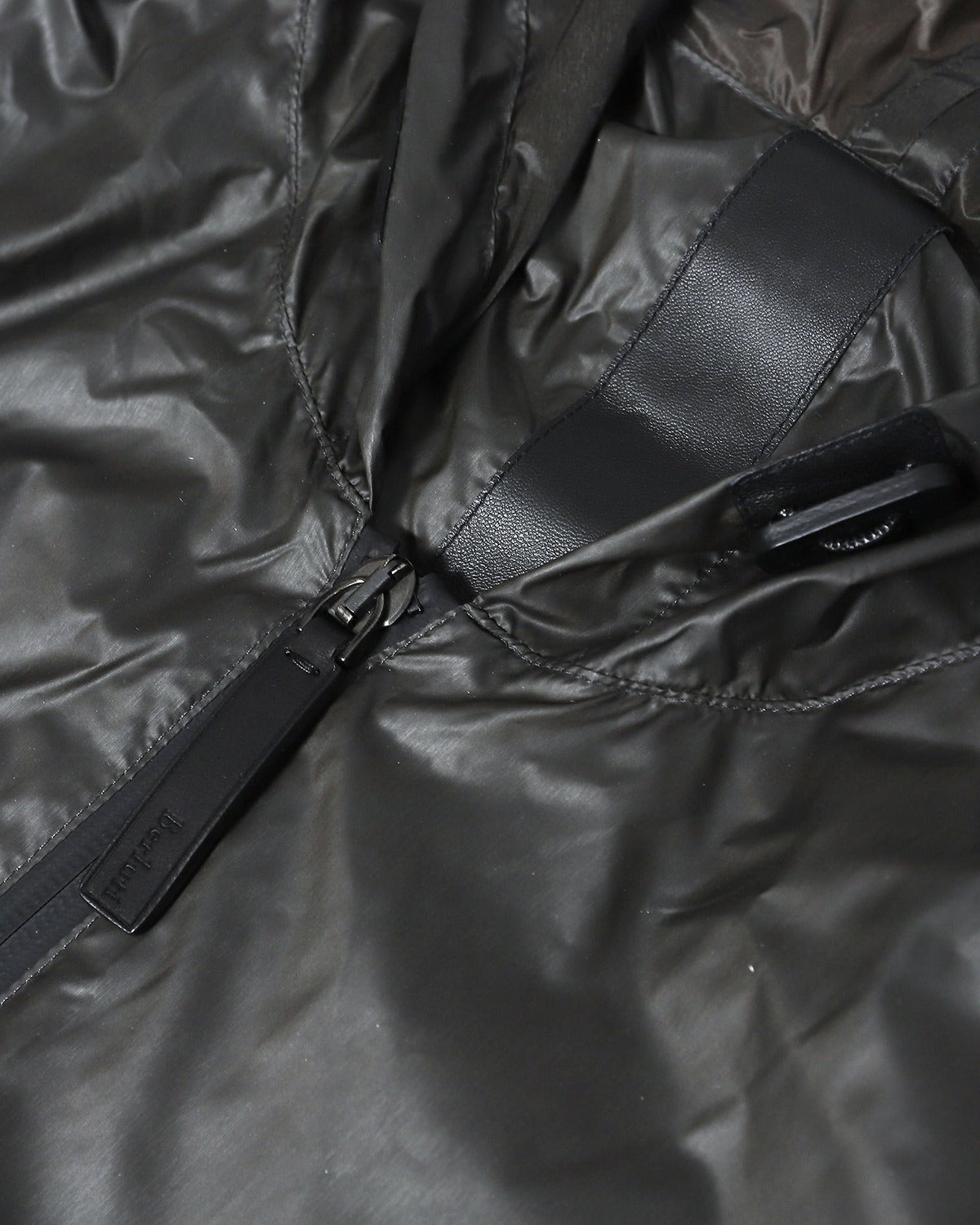 Berluti by Haider Ackermann Nylon Jacket with Leather Panels