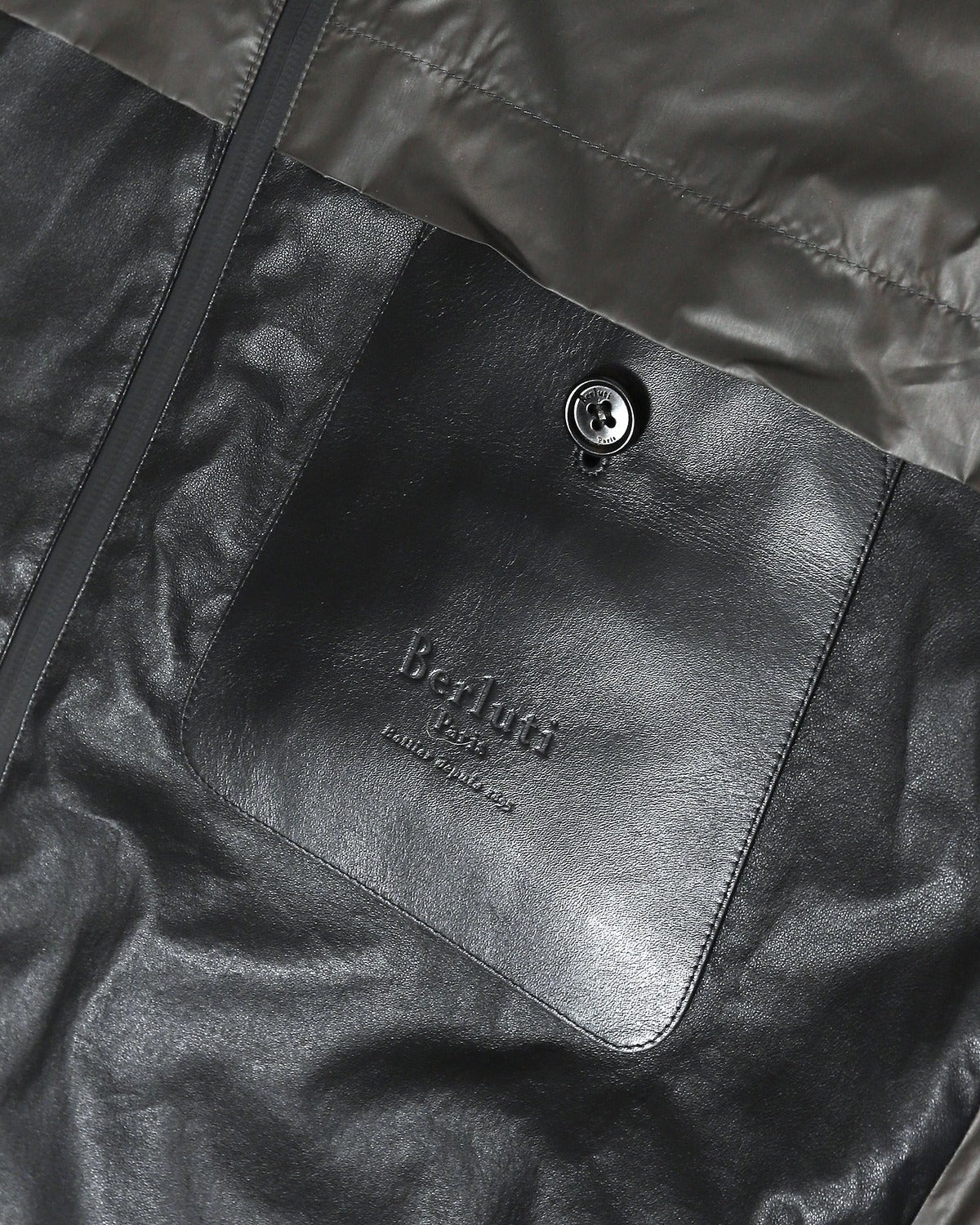 Berluti by Haider Ackermann Nylon Jacket with Leather Panels
