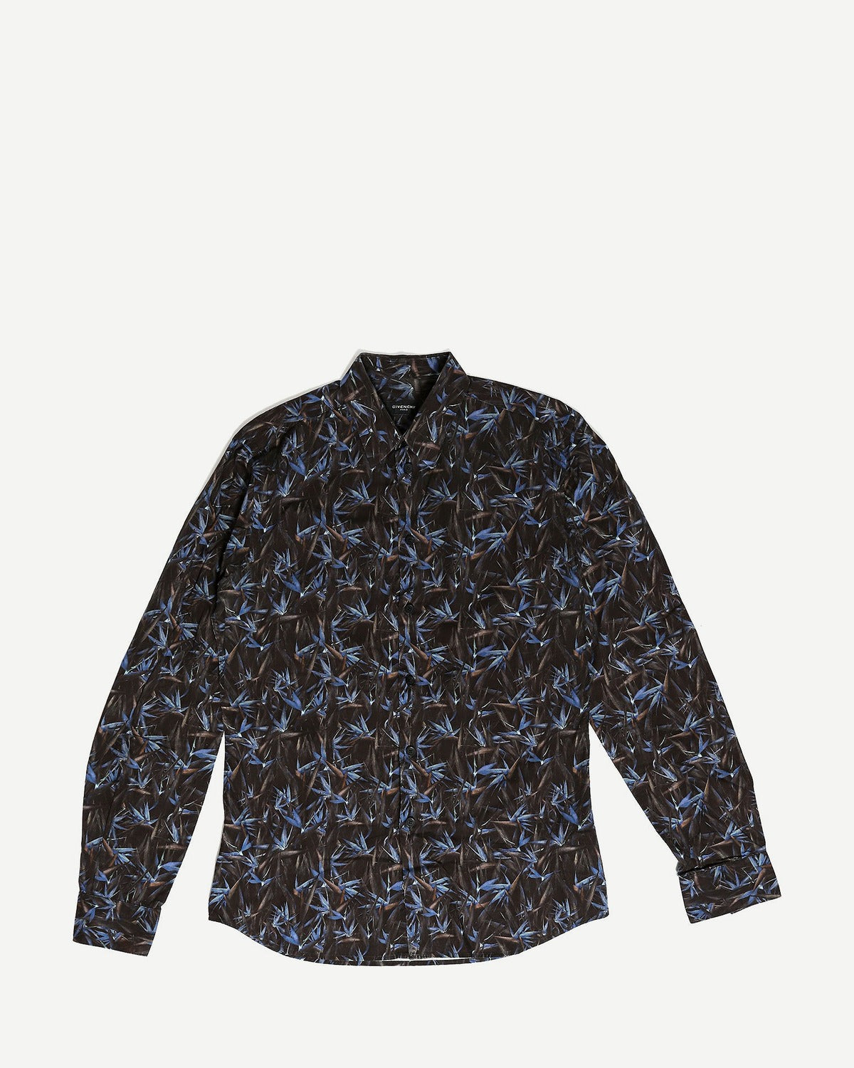 Givenchy SS12 Birds of Paradise Black/Blue Shirt