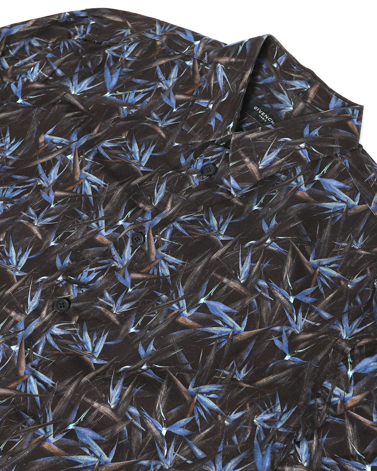 Givenchy SS12 Birds of Paradise Black/Blue Shirt