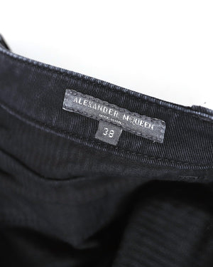 Alexander McQueen Archive Biker Paneled Pants