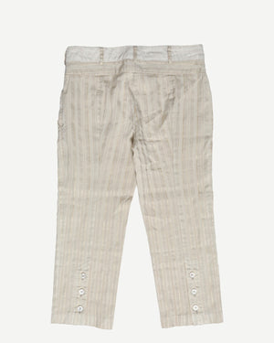 Alexander McQueen 90s Double Waistband Striped Pants