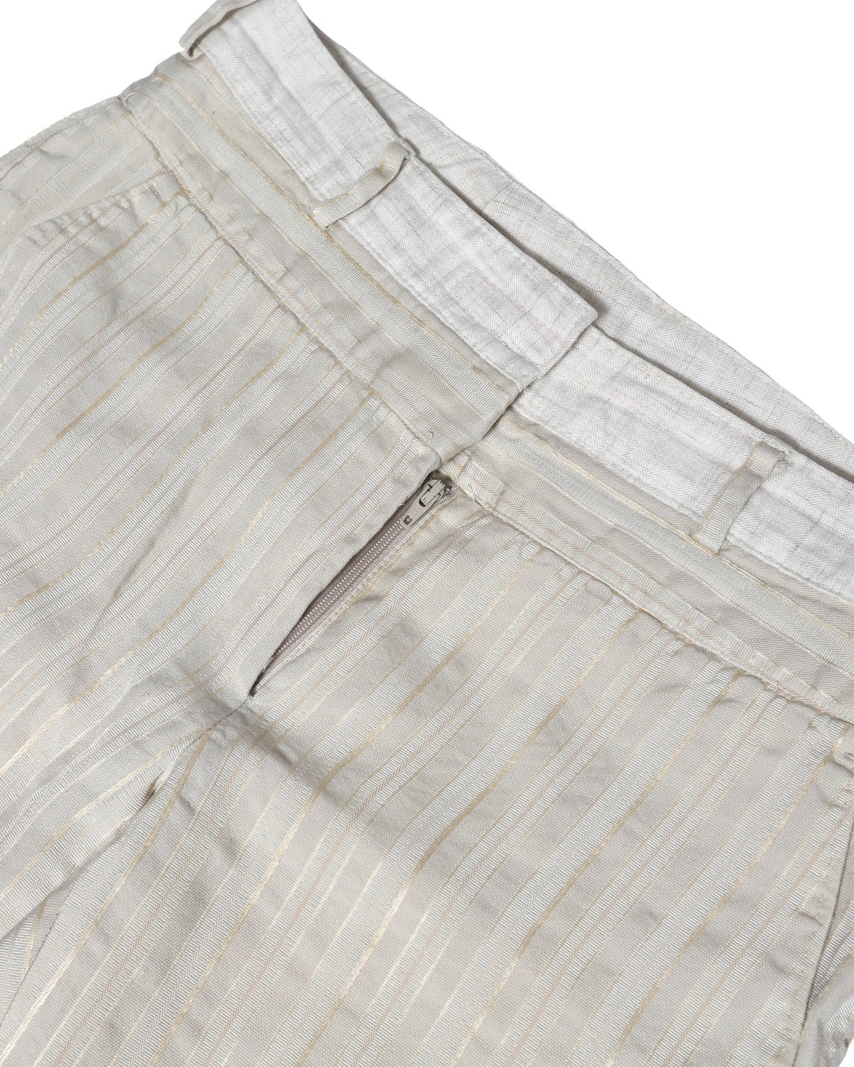Alexander McQueen 90s Double Waistband Striped Pants